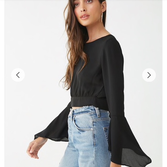 🌼Sheer Angel-Wing Sleeve Top🌼 - Picture 3 of 4